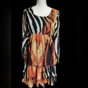 Reborn Colorful Print Dress